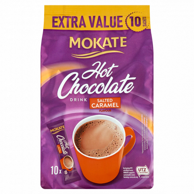 Mokate sós karamell ízű instant csokoládé italpor 10 x 18 g (180 g)