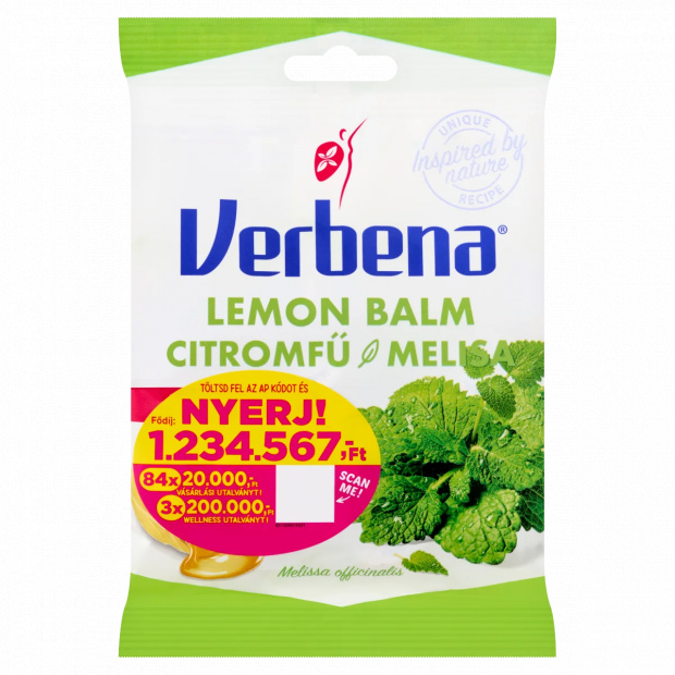 Verbena töltött keménycukorka citromfű kivonattal és C-vitaminnal 60 g