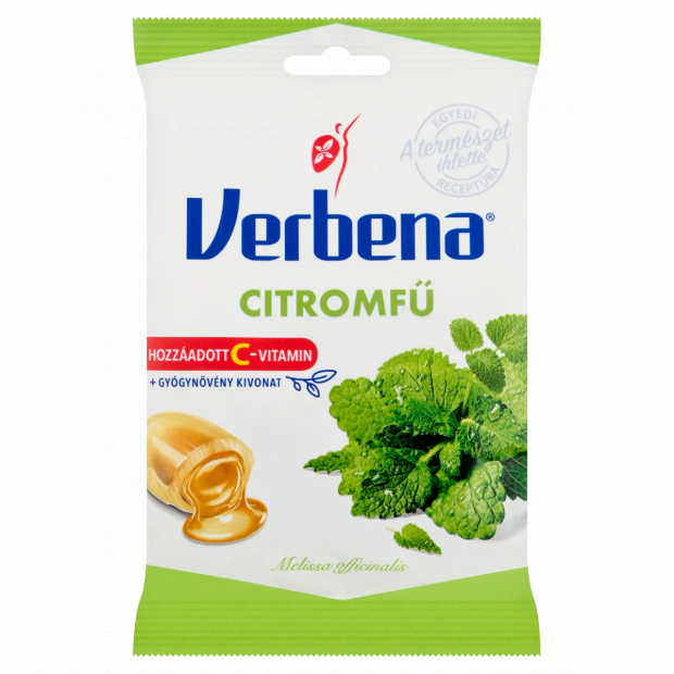 Verbena töltött keménycukorka citromfű kivonattal és C-vitaminnal 60 g