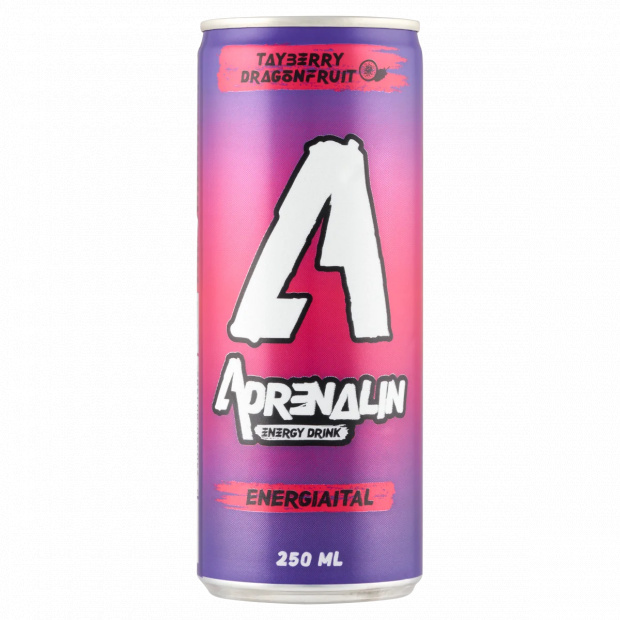 Adrenalin szeder-málna-sárkánygyümölcs ízű szénsavas energiaital 250 ml