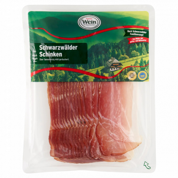 Familie Wein fekete-erdei nyers füstölt, szeletelt, lassan pácolt sonka sertéscombból 200 g