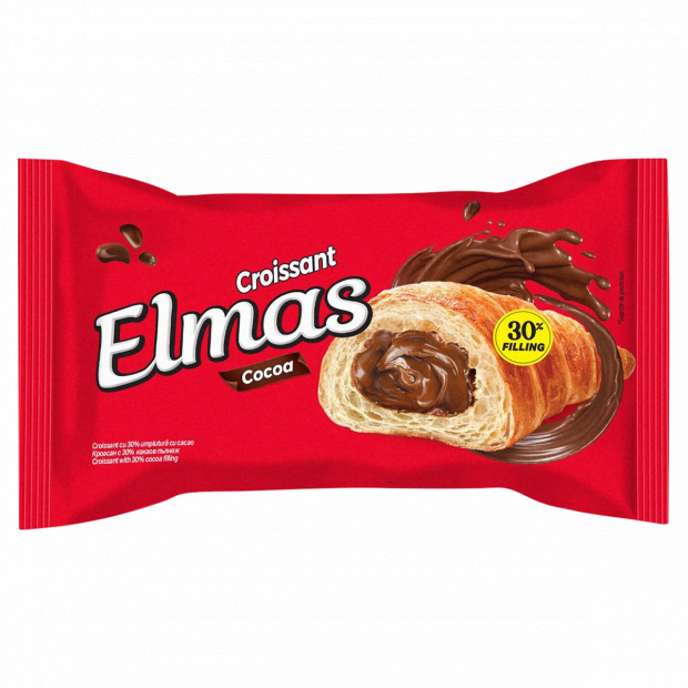 Elmas croissant kakaós töltelékkel 60 g