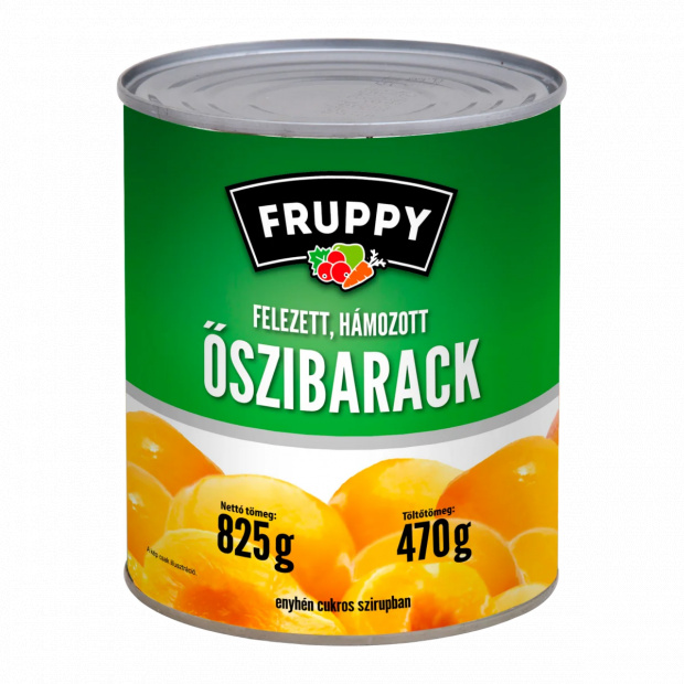 Fruppy felezett, hámozott őszibarack 825 g