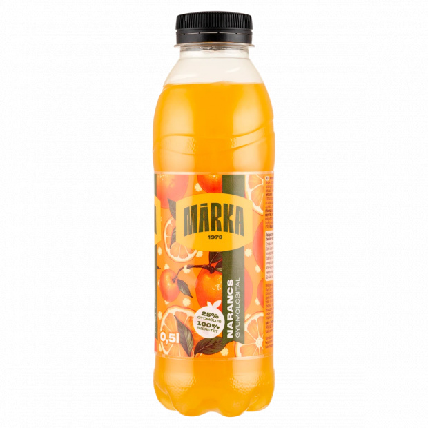 Márka narancs szénsavmentes gyümölcsital cukorral 0,5 l