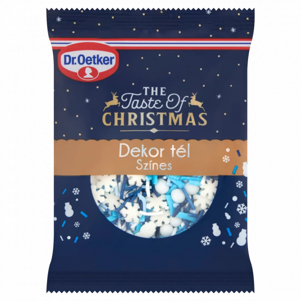 Dr. Oetker The Taste of Christmas Dekor Tél színes cukor keverék 20 g