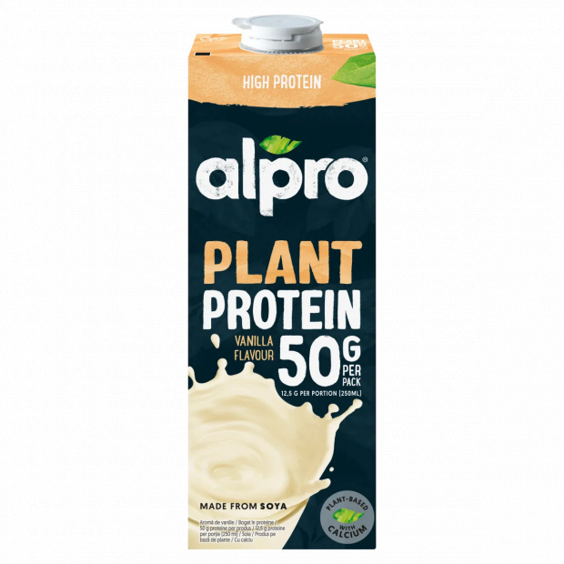 Alpro Plant Protein UHT vaníliaízű szójaital hozzáadott kalciummal, B2-, B12- és D2-vitaminnal 1 l Alpro Plant Protein UHT vaníliaízű szójaital hozzáadott kalciummal, B2-, B12- és D2-vitaminnal 1 l