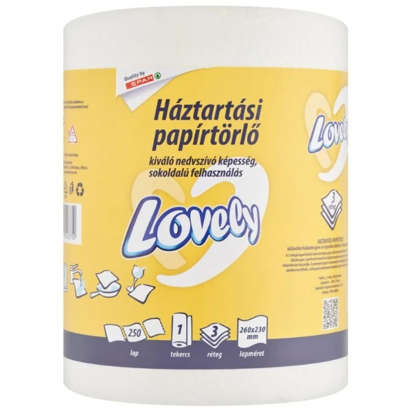 LOVELY HT.PAPÍRTÖRLŐ3RÉT.1TEK