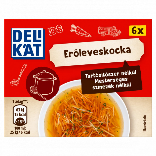 Delikát erőleveskocka 6 x 10 g (60 g) Delikát erőleveskocka 6 x 10 g (60 g)