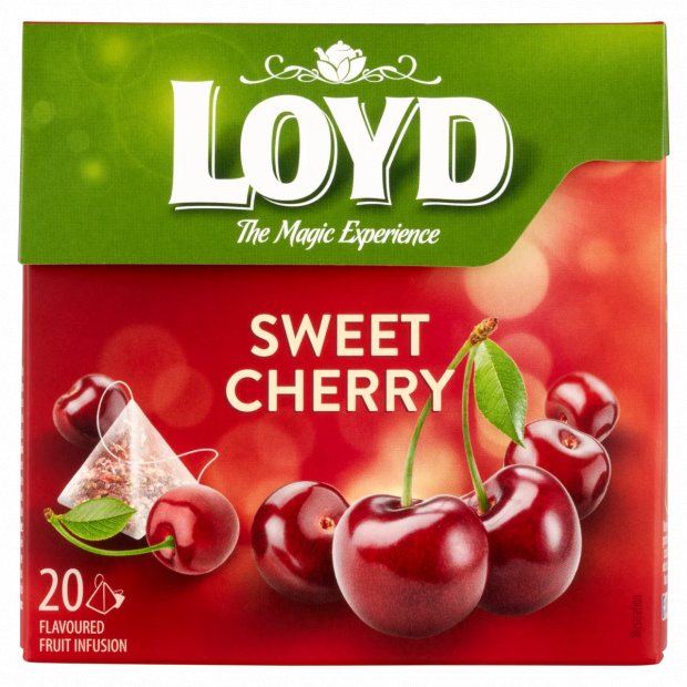 Loyd meggy ízű filteres gyümölcstea 20 filter 40 g