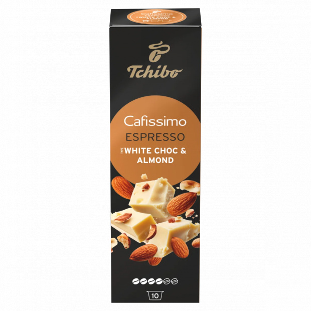 Tchibo Cafissimo Espresso Type White Choc & Almond kávékapszula 10 x 7 g (70 g) Tchibo Cafissimo Espresso Type White Choc & Almond kávékapszula 10 x 7 g (70 g)