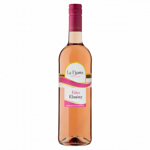 La Fiesta Édes Élmény Duna-Tisza közi Cuvée édes magyar rosébor 10% 750 ml