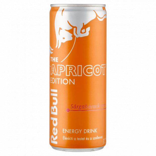 Red Bull The Apricot Edition energiaital sárgabarack-eper ízesítéssel 250 ml 