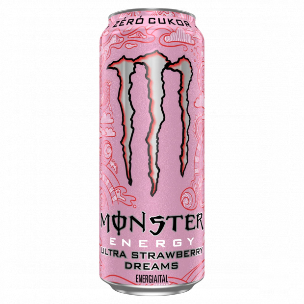 Monster Energy Ultra Strawberry Dreams szénsavas eper ízű energiaital 500 ml
