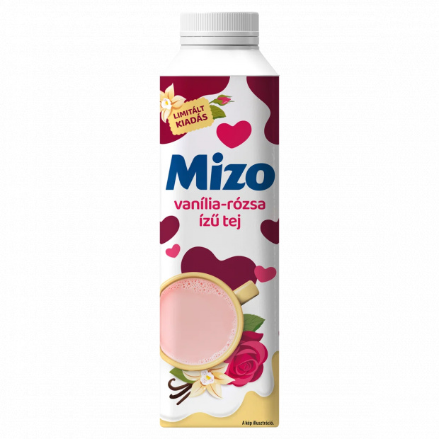 Mizo zsírszegény vanília-rózsa ízű tej 450 ml