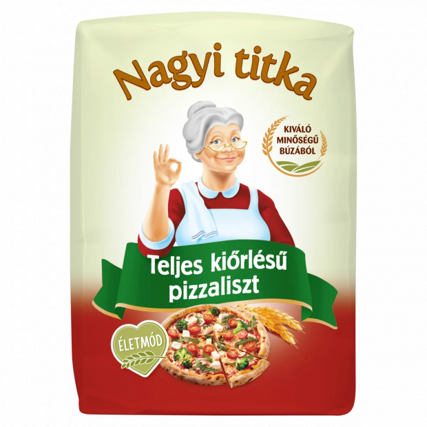 Nagyi titka teljes kiőrlésű pizzaliszt 1 kg