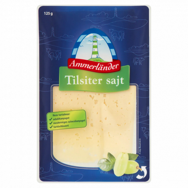 Ammerländer szeletelt tilsiter sajt 125 g Ammerländer szeletelt tilsiter sajt 125 g