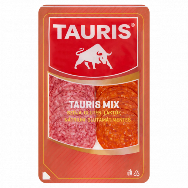Tauris Mix szeletelt füstölt, mozaikos húskészítmény 55 g Tauris Mix szeletelt füstölt, mozaikos húskészítmény 55 g