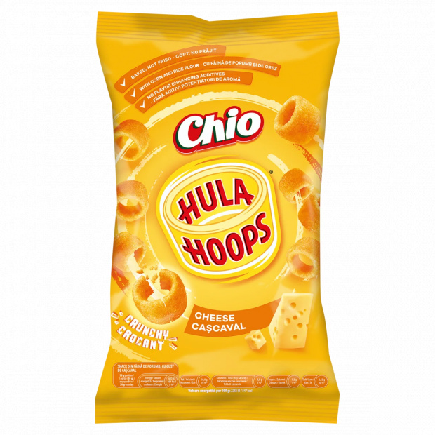 Chio Hula Hoops kukoricalisztből készült snack, sajtos ízű 70 g Chio Hula Hoops kukoricalisztből készült snack, sajtos ízű 70 g