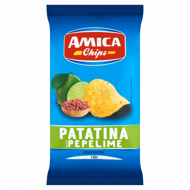 Amica lime- és bors ízű burgonyachips 100 g