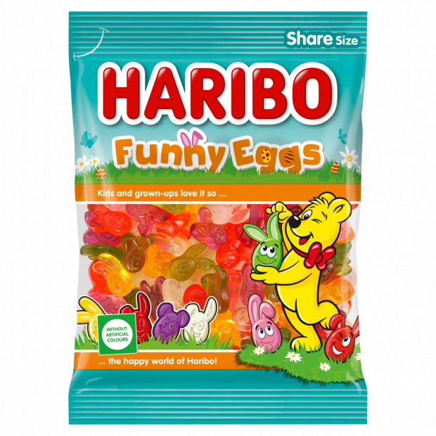 Haribo Funny Eggs gyümölcsízű gumicukorka 200 g Haribo Funny Eggs gyümölcsízű gumicukorka 200 g