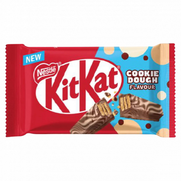 KitKat töltött ostya tejcsokoládéban és fehér bevonóban sütemény aromával 41,5 g KitKat töltött ostya tejcsokoládéban és fehér bevonóban sütemény aromával 41,5 g