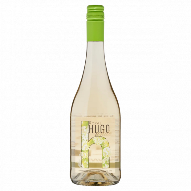 Royal White Hugo bodzavirág- és lime ízű, szénsavas, ízesített boralapú ital 7,3% 750 ml