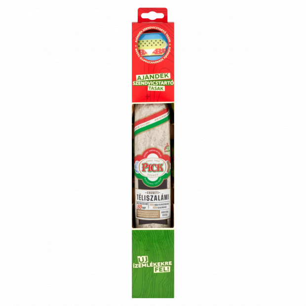 PICK füstölt, hagyományos érleléssel készült nemespenészes szalámi + ajándék 800 g