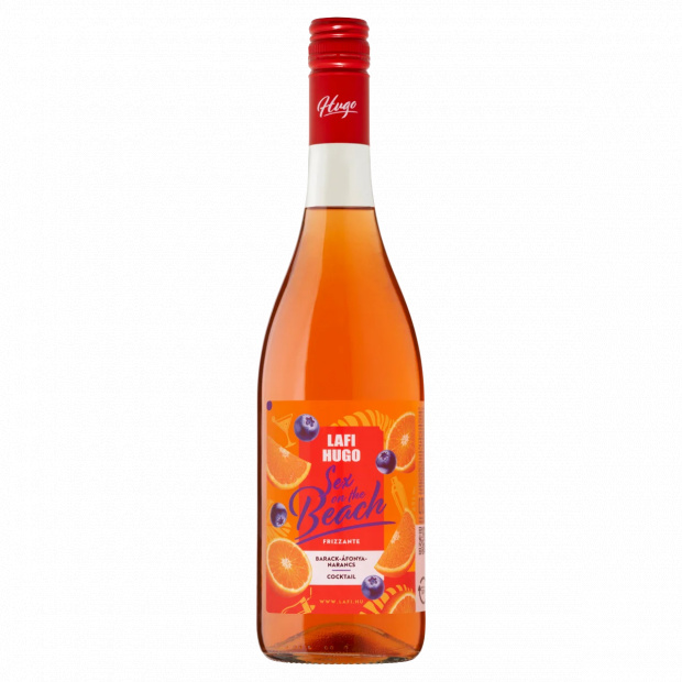 Lafi Hugo Sex on the Beach barack-áfonya-narancs ízű, szénsavas, boralapú koktél 7% 0,75 l