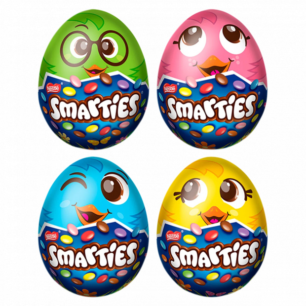 Smarties tejcsokoládé tojás tejcsokoládés cukordrazséval 50 g