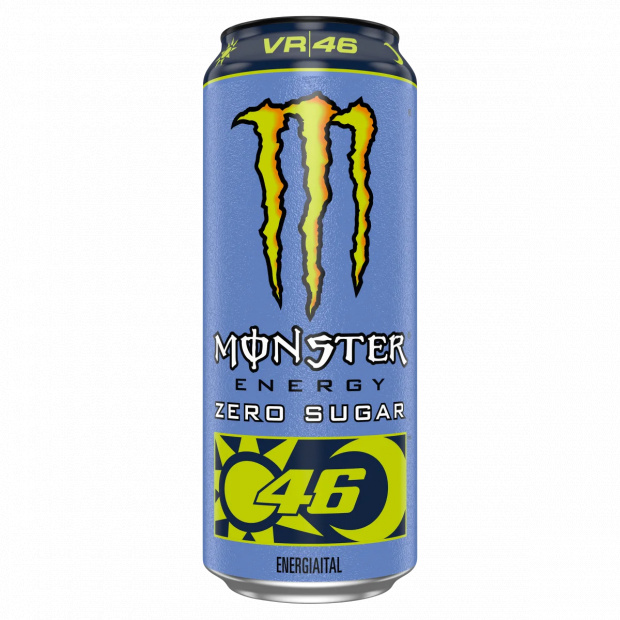 Monster Energy Valentino Rossi Zero Sugar szénsavas citrusfélék ízű energiaital 500 ml