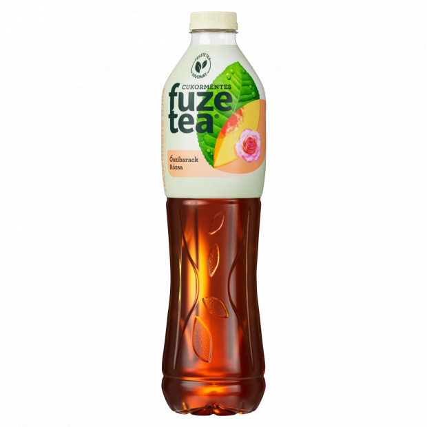 Fuze Tea szénsavmentes őszibarack- és rózsaízű üdítőital fekete tea kivonattal 1,5 l