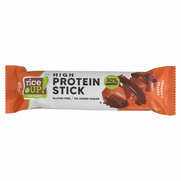 RiceUp! karamell ízű fehérje szelet, hozzáadott cukor nélkül 40 g
