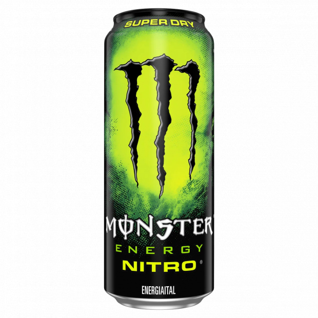 Monster Energy Nitro Super Dry szénsavas energiaital koffeinnel, cukrokkal és édesítőszerrel 500 ml