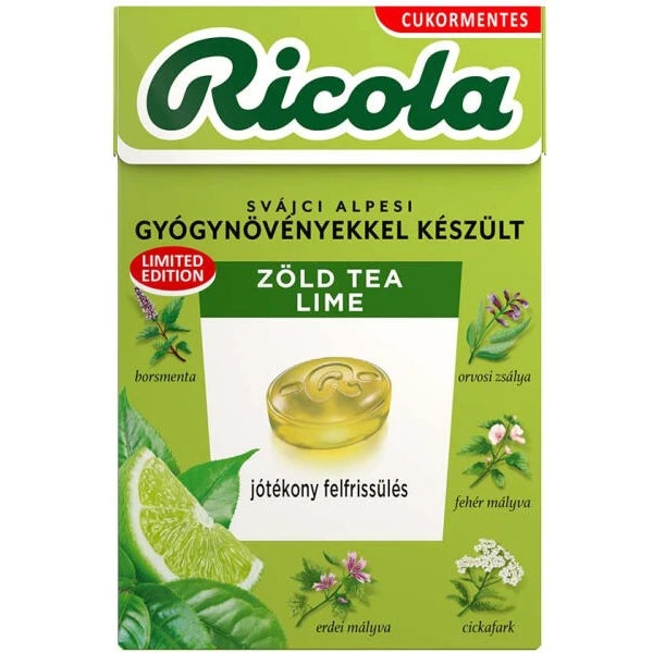RICOLA ZÖLD TEA-LIME 40G