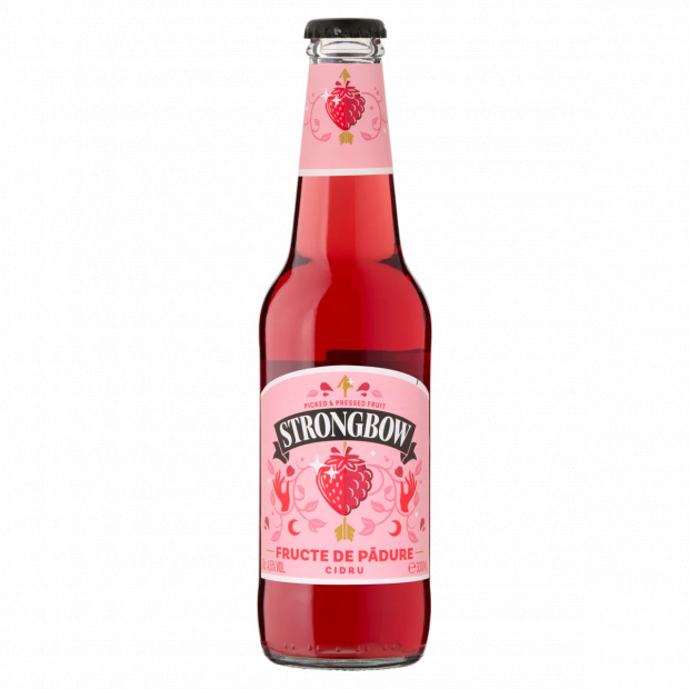 Strongbow Red Berries cider piros bogyós gyümölcs ízesítéssel 4,5% 330 ml