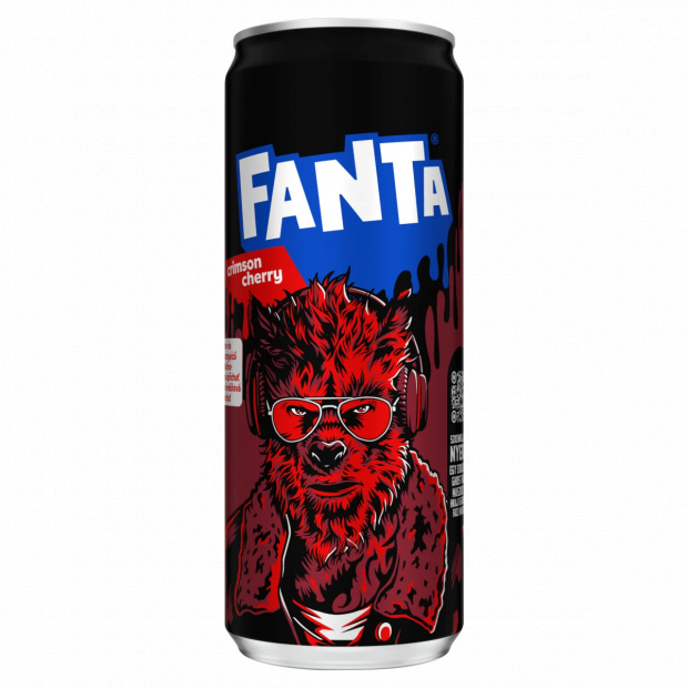 Fanta Crimson Cherry energiaszegény alma- és cseresznyeízű szénsavas üdítőital 330 ml