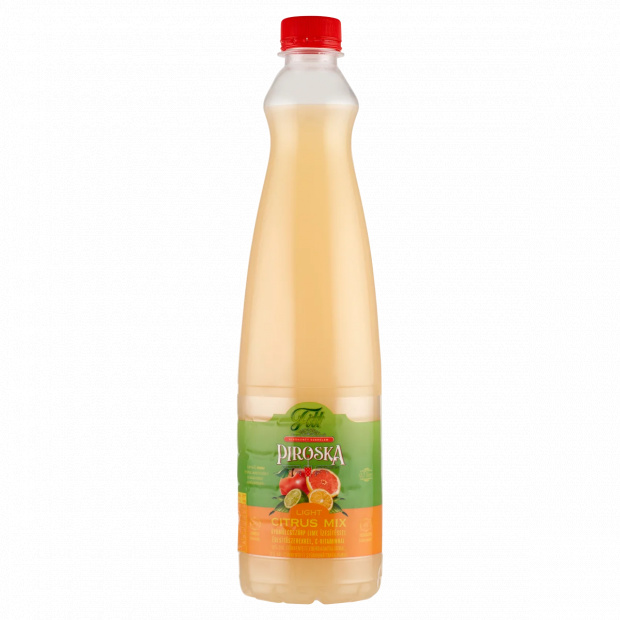 Piroska Fitt Light Citrus Mix gyümölcsszörp lime ízesítéssel, édesítőszerekkel, C-vitaminnal 0,7 l