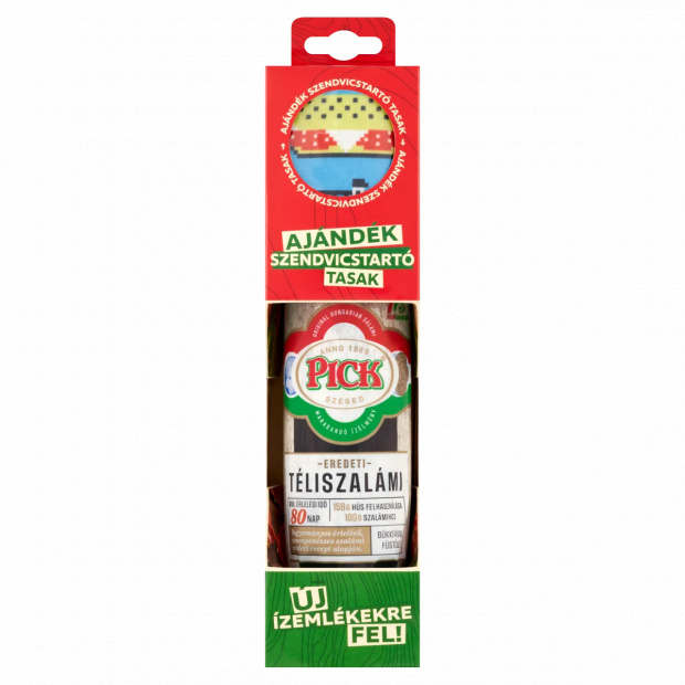PICK füstölt, hagyományos érleléssel készült nemespenészes szalámi + ajándék 380 g