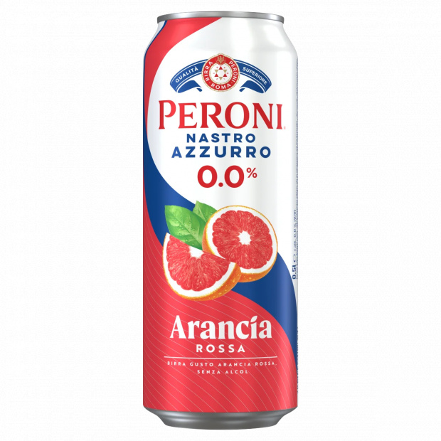 Peroni Nastro Azzurro Arancia Rossa alkoholmentes sör és vérnarancs ízű ital keveréke 0,0% 0,5 l Peroni Nastro Azzurro Arancia Rossa alkoholmentes sör és vérnarancs ízű ital keveréke 0,0% 0,5 l