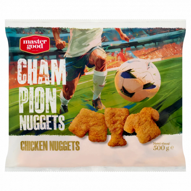 Master Good Chicken Champion Nuggets gyorsfagyasztott formázott csirke mellhús 500 g