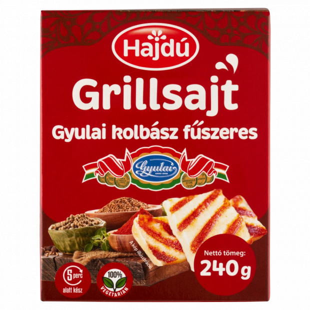 Hajdú gyulai kolbász fűszeres grillsajt 240 g