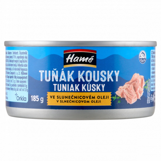Hamé tonhal darabok napraforgóolajban 185 g