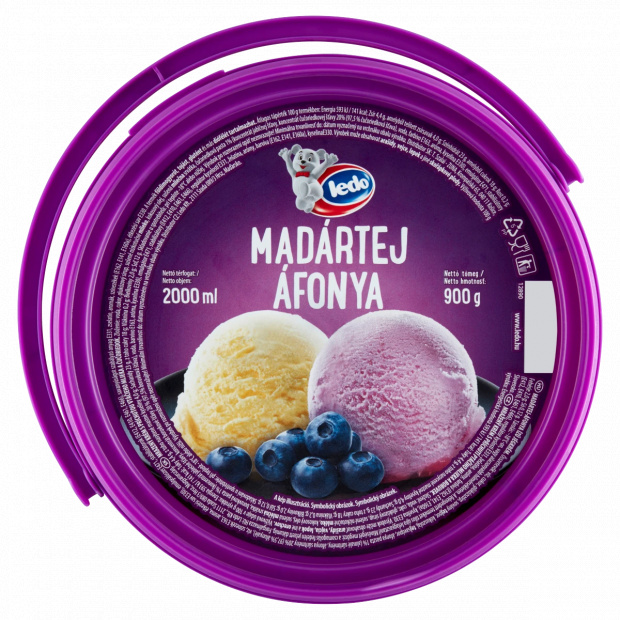 Ledo madártej-áfonya ízű jégkrém 2000 ml