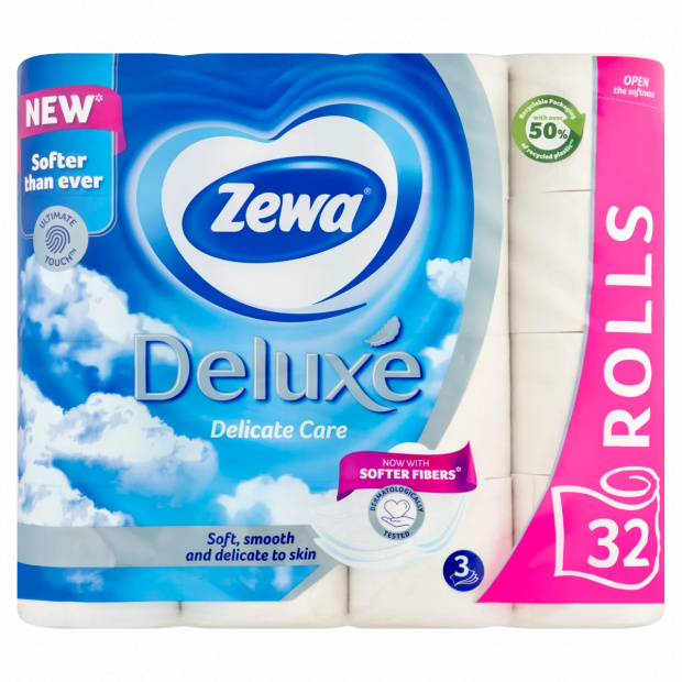 Zewa Deluxe Delicate Care toalettpapír 3 rétegű 32 tekercs