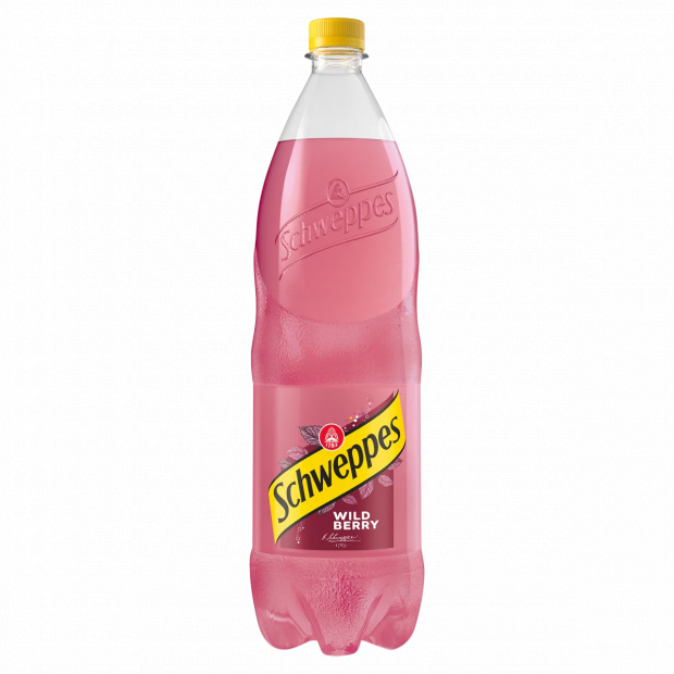 Schweppes Wild Berry erdei gyümölcsízű szénsavas üdítőital cukorral és édesítőszerekkel 1,5 l