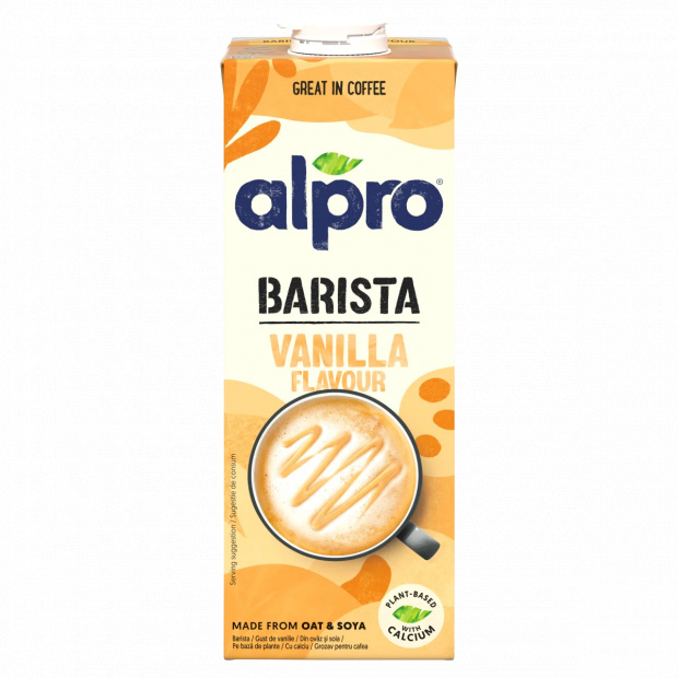 Alpro Barista UHT vaníliaízű zab- és szójaital hozzáadott kalciummal, B2- és D2-vitaminnal 1 l Alpro Barista UHT vaníliaízű zab- és szójaital hozzáadott kalciummal, B2- és D2-vitaminnal 1 l