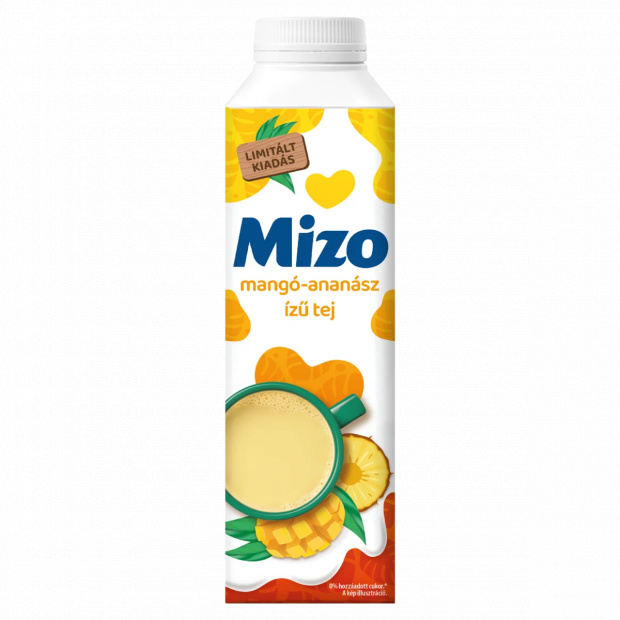 Mizo ESL zsírszegény mangó-ananász ízű tej édesítőszerekkel 450 ml