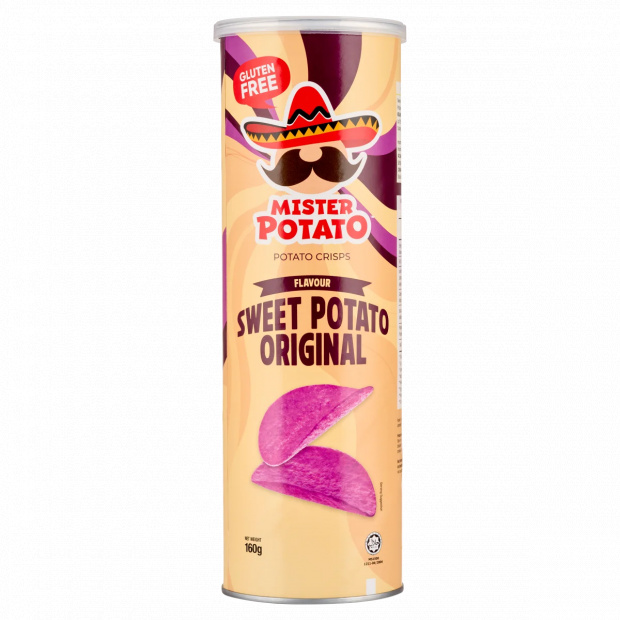 Mister Potato édesburgonya ízesítésű sós snack 160 g Mister Potato édesburgonya ízesítésű sós snack 160 g