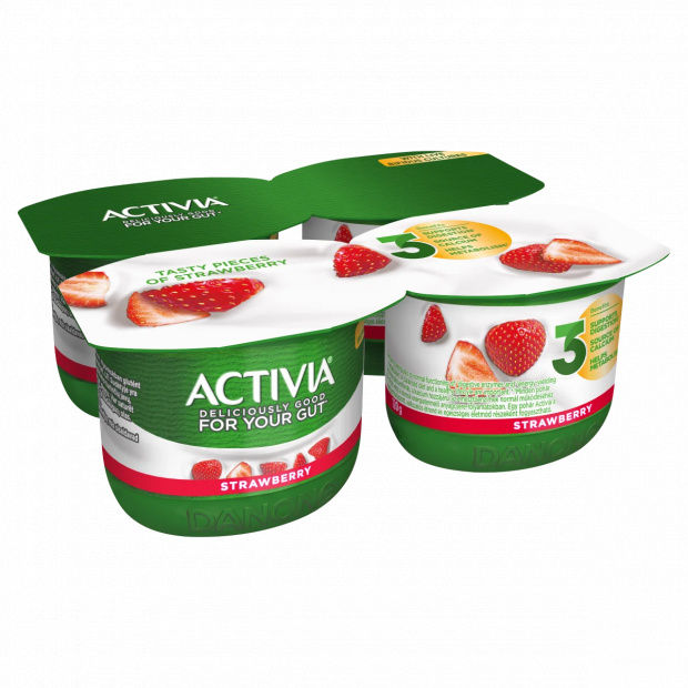 Danone Activia élőflórás epres joghurt 4 x 120 g (480 g) Danone Activia élőflórás epres joghurt 4 x 120 g (480 g)