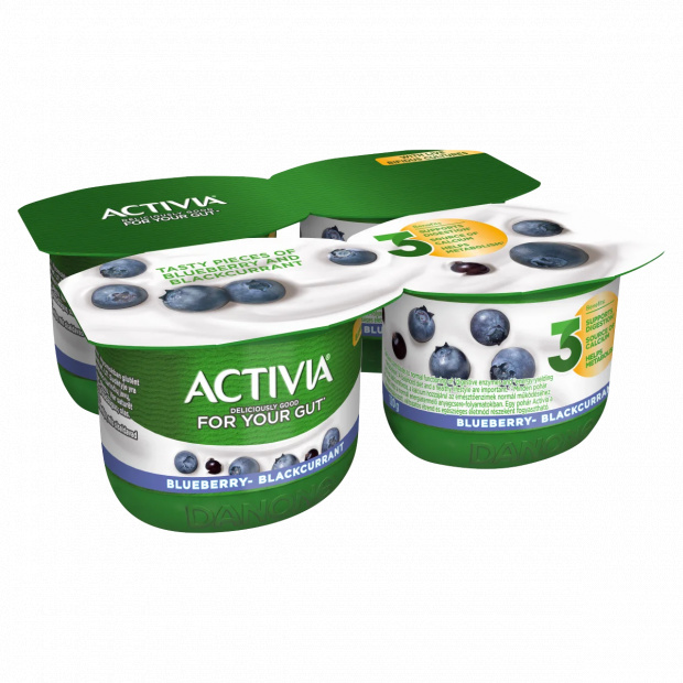 Danone Activia élőflórás áfonyás-feketeribizlis joghurt 4 x 120 g (480 g) Danone Activia élőflórás áfonyás-feketeribizlis joghurt 4 x 120 g (480 g)